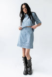 Jana Denim Skirt in Light Wash