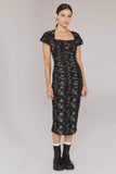 Kensie Ruched Midi Dress FINAL SALE