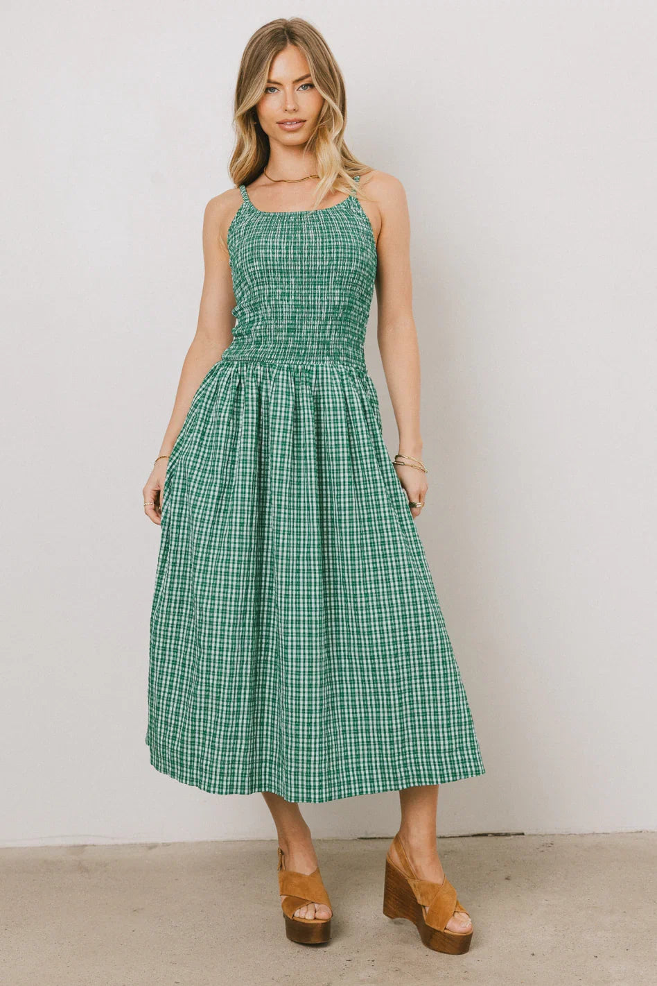 Reid Plaid Midi Dress FINAL SALE