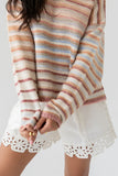 Nicole Striped Knit Sweater