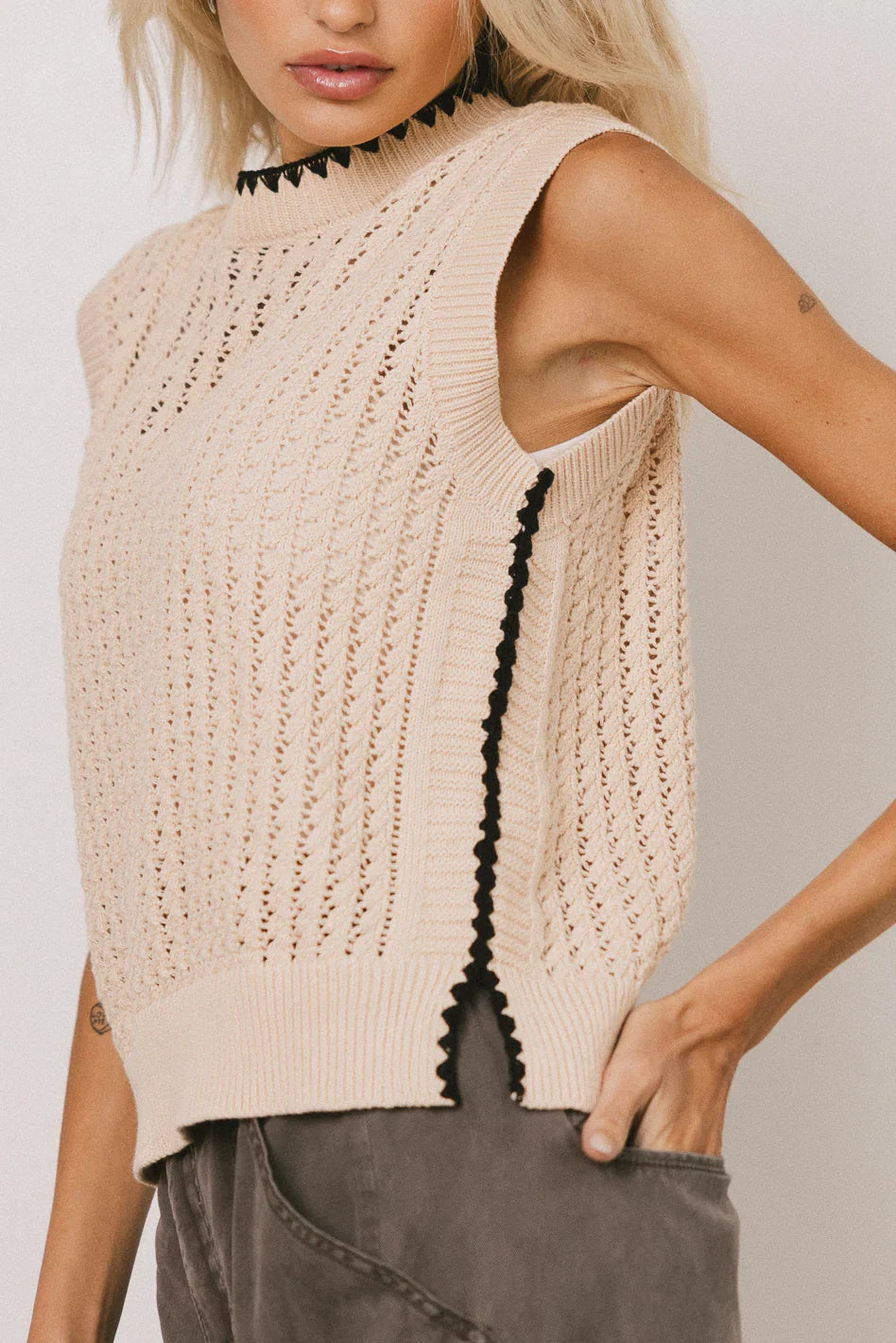 Nancy Sleeveless Sweater FINAL SALE