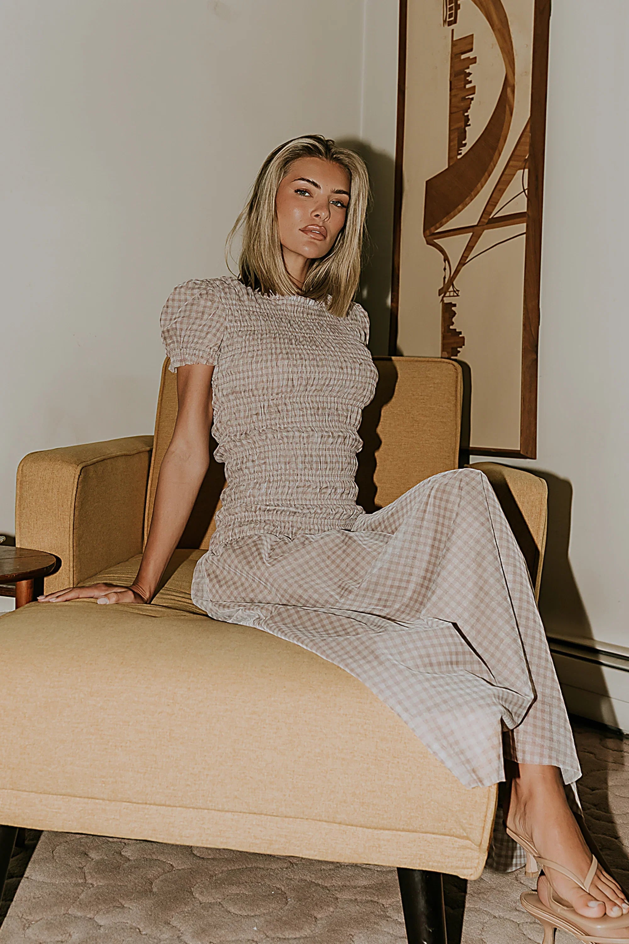 Daisy Gingham Maxi Dress FINAL SALE