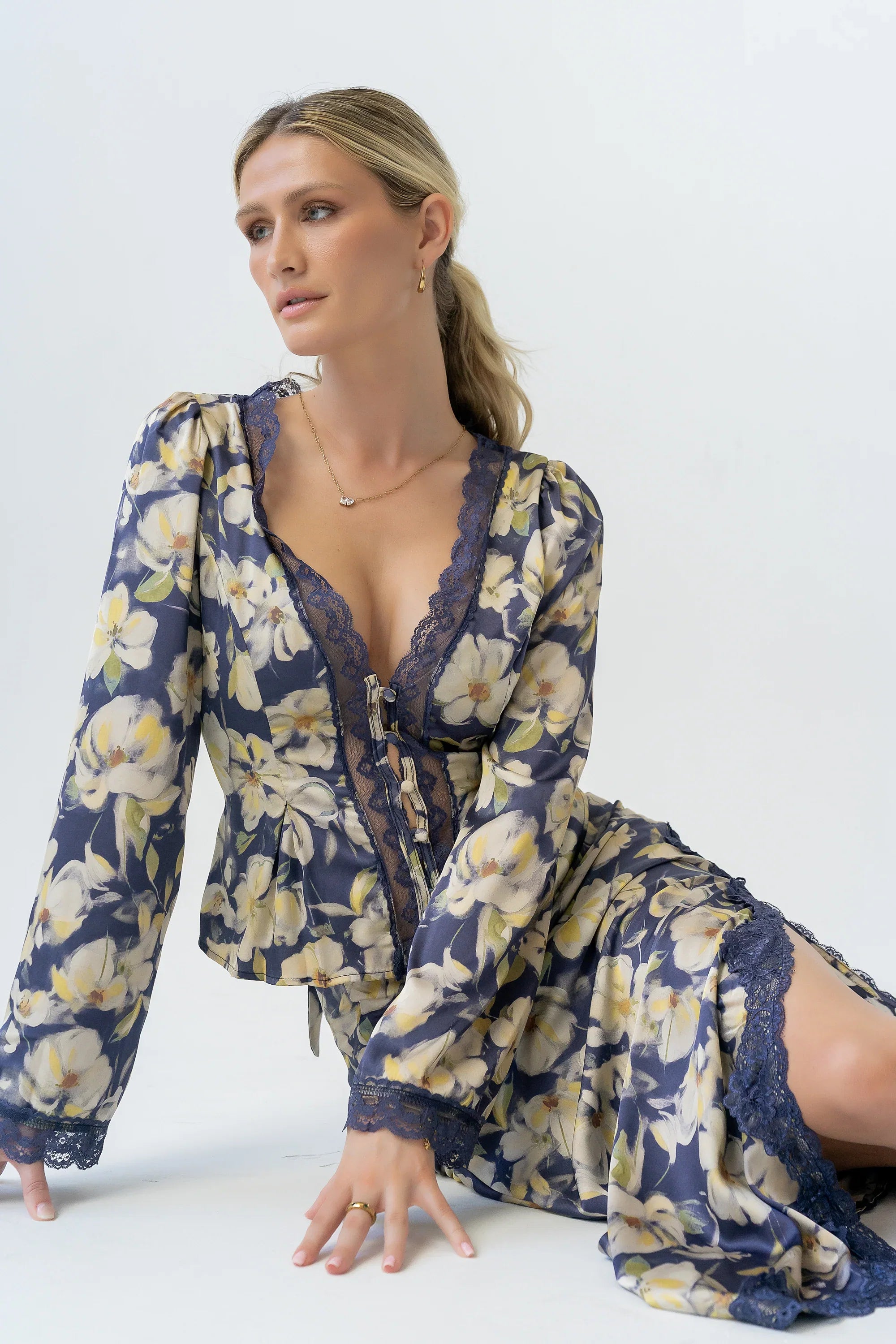 Kirsty Floral Satin Top