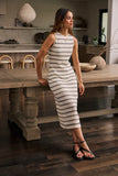 Kaydence Striped Midi Dress