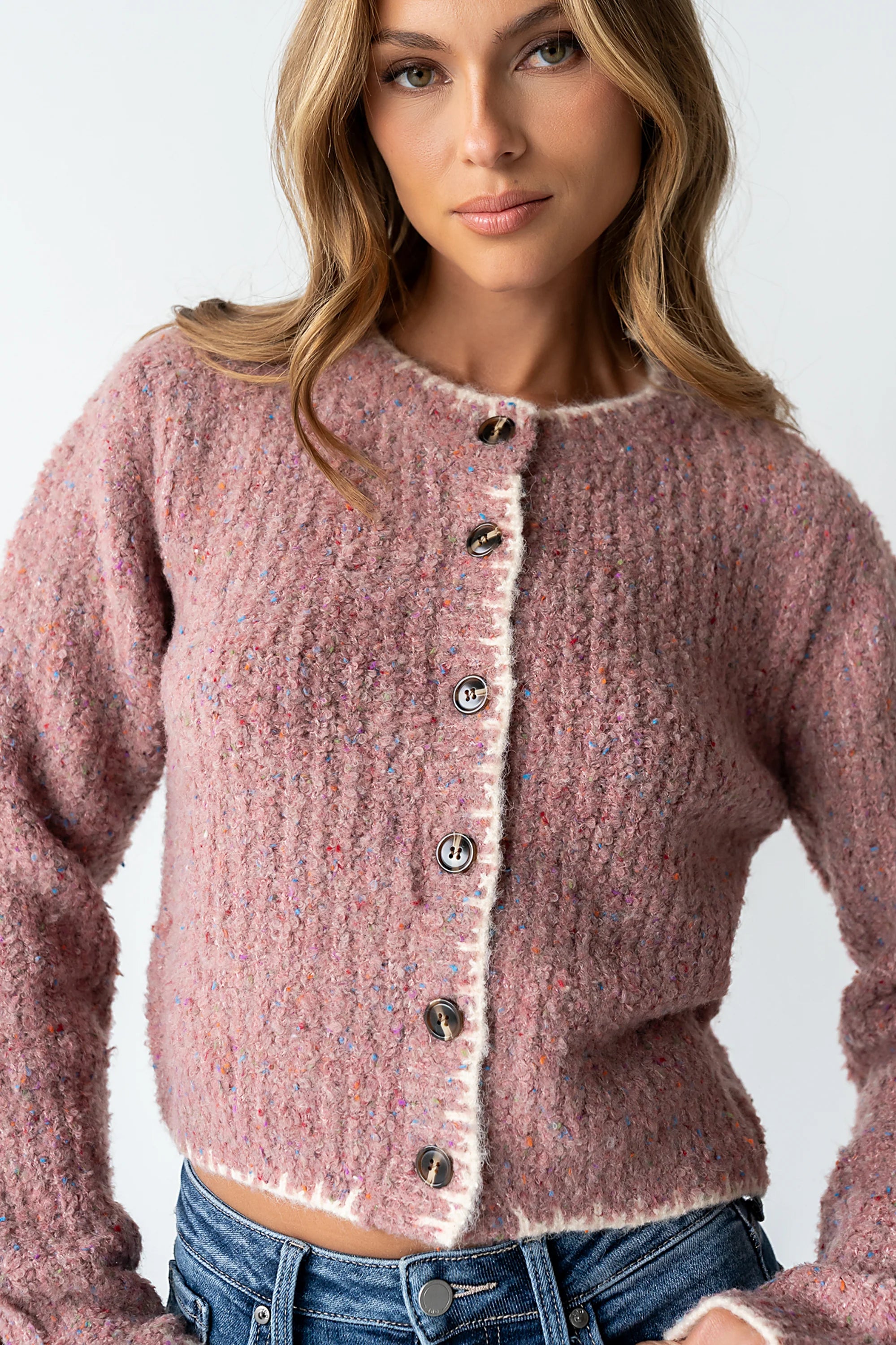 Quincy Speckled Cardigan FINAL SALE