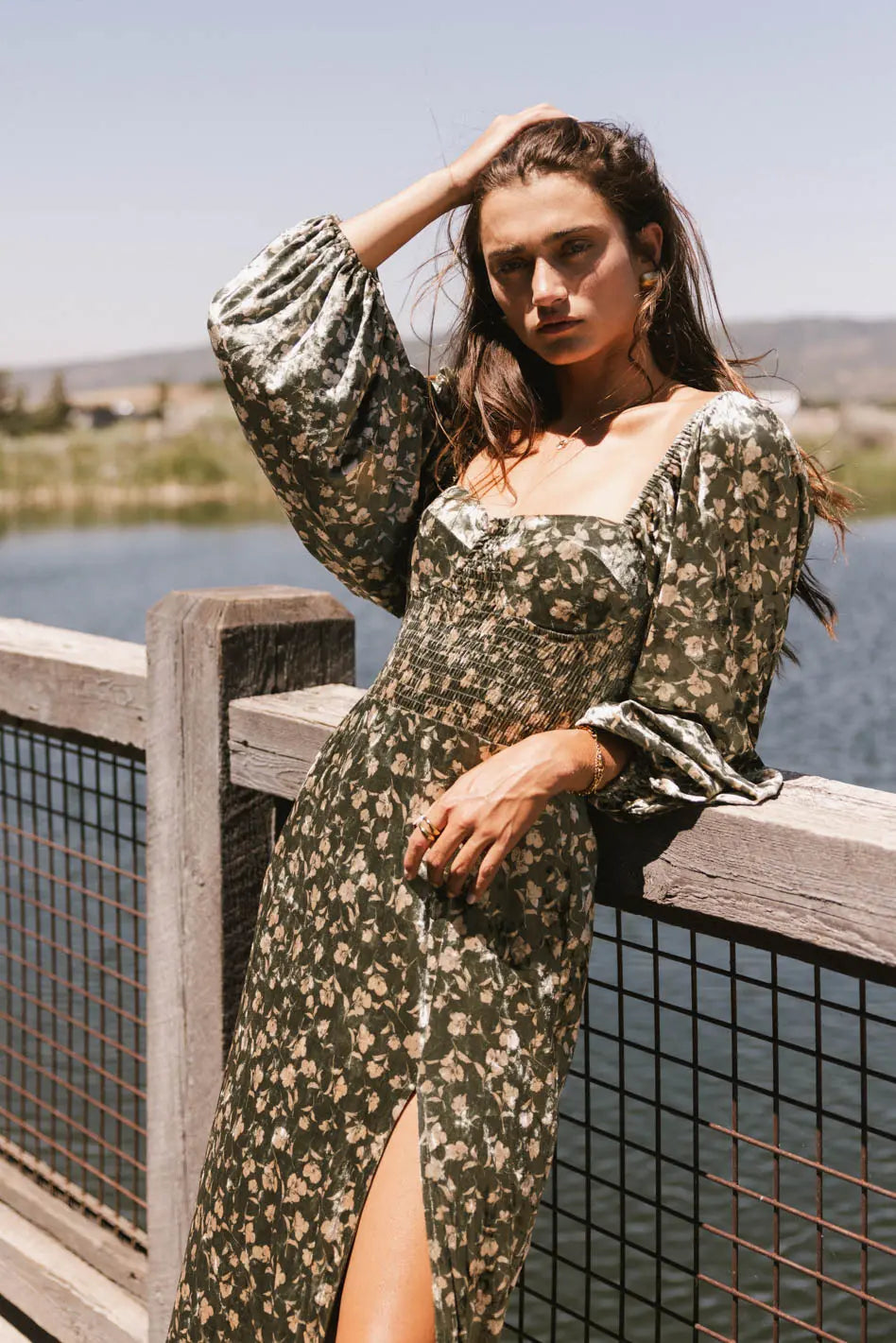 Necali Velvet Midi Dress FINAL SALE