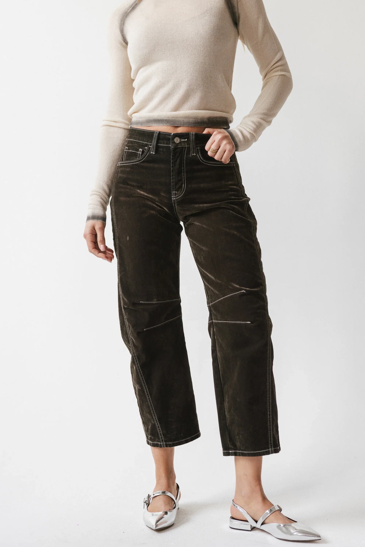 Rita Velvet Barrel Jeans FINAL SALE