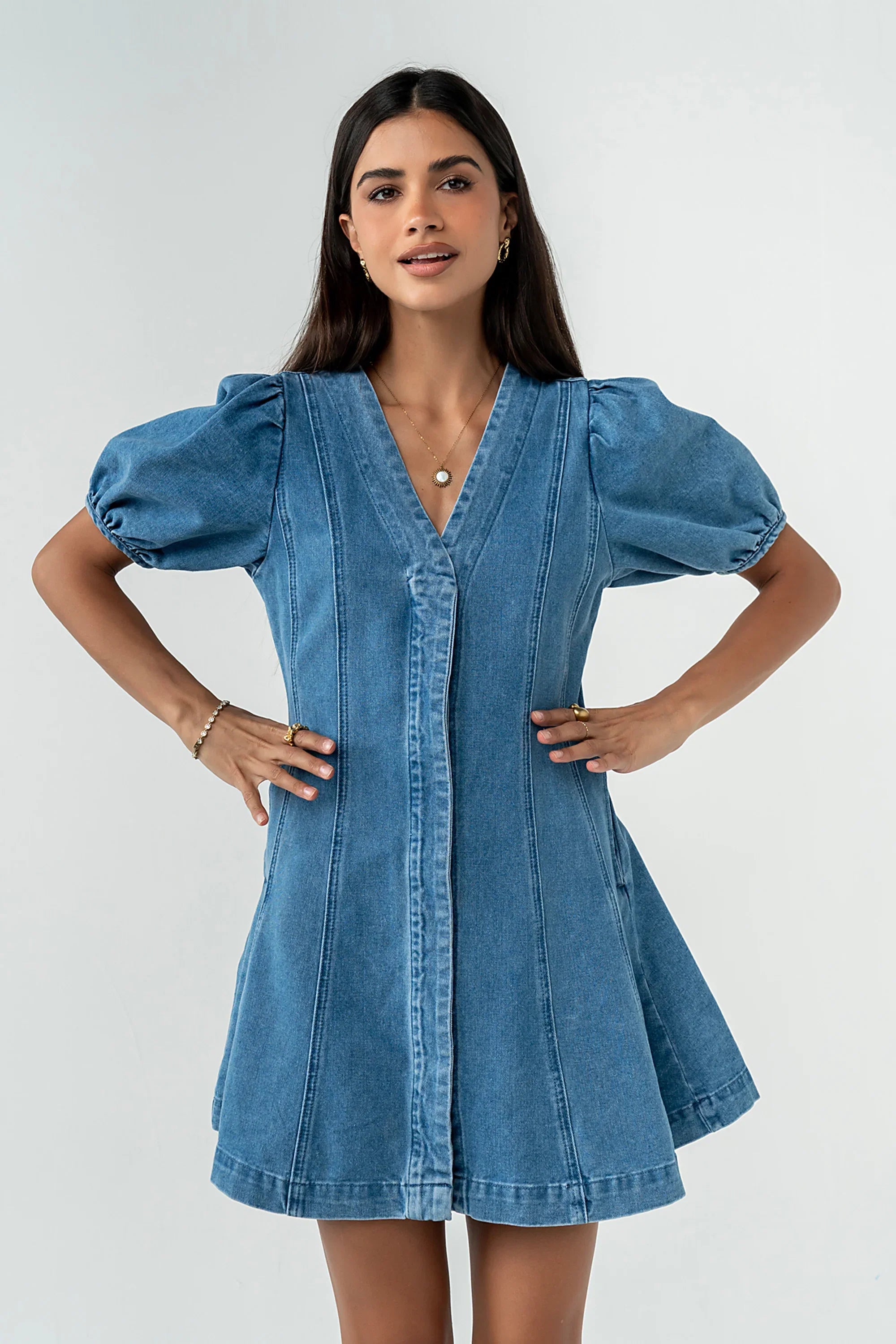 Correy Denim Mini Dress