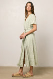 Kade Floral Midi Dress in Sage FINAL SALE
