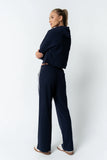 Kourtney Waffle Knit Pants in Navy
