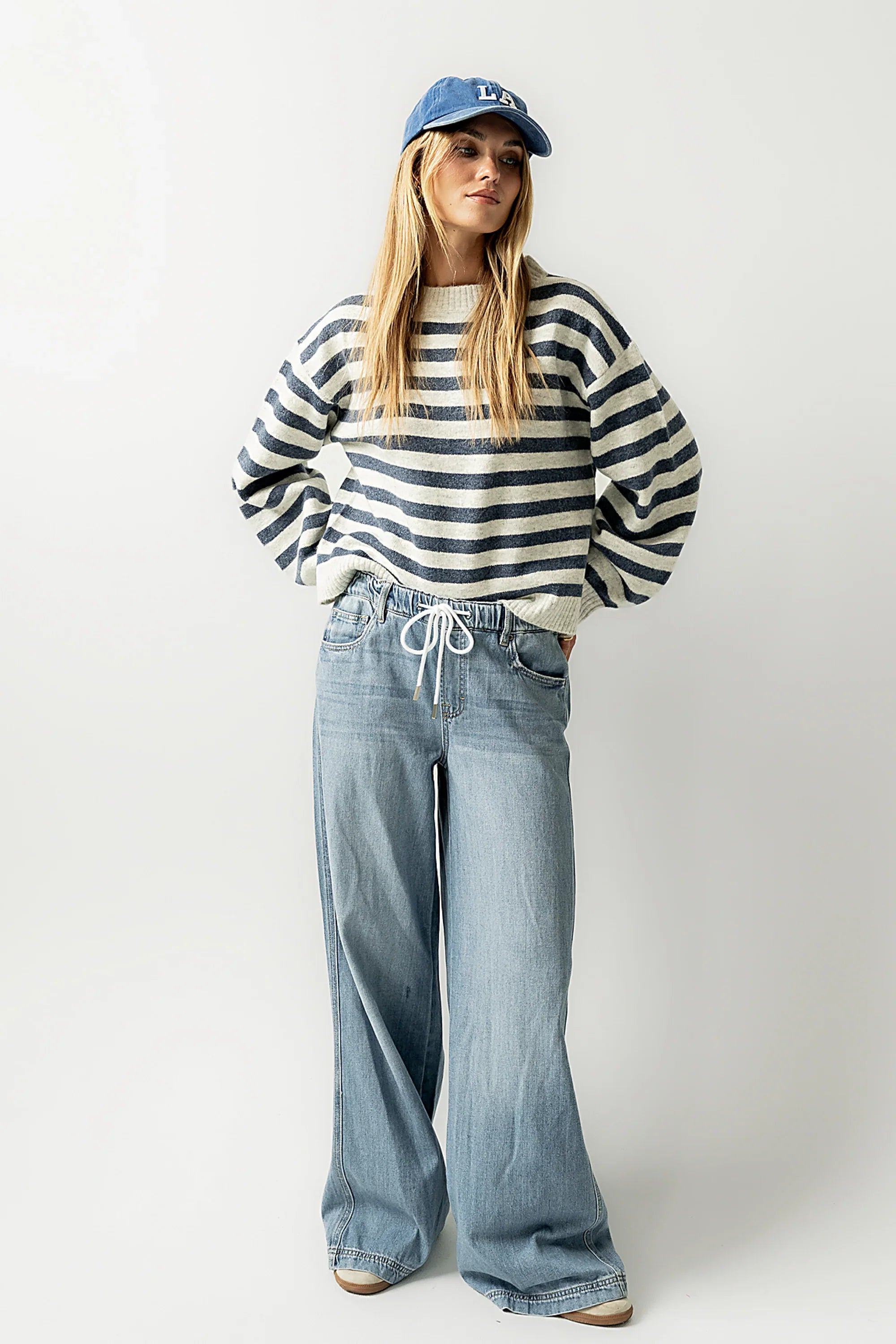 Josey Oversized Sweater in Blue FINAL SALE