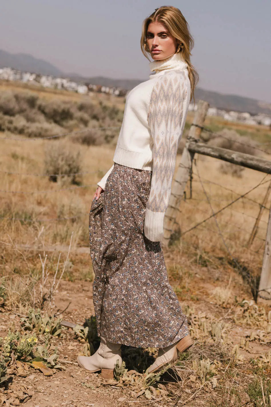 Mara Tiered Midi Skirt FINAL SALE