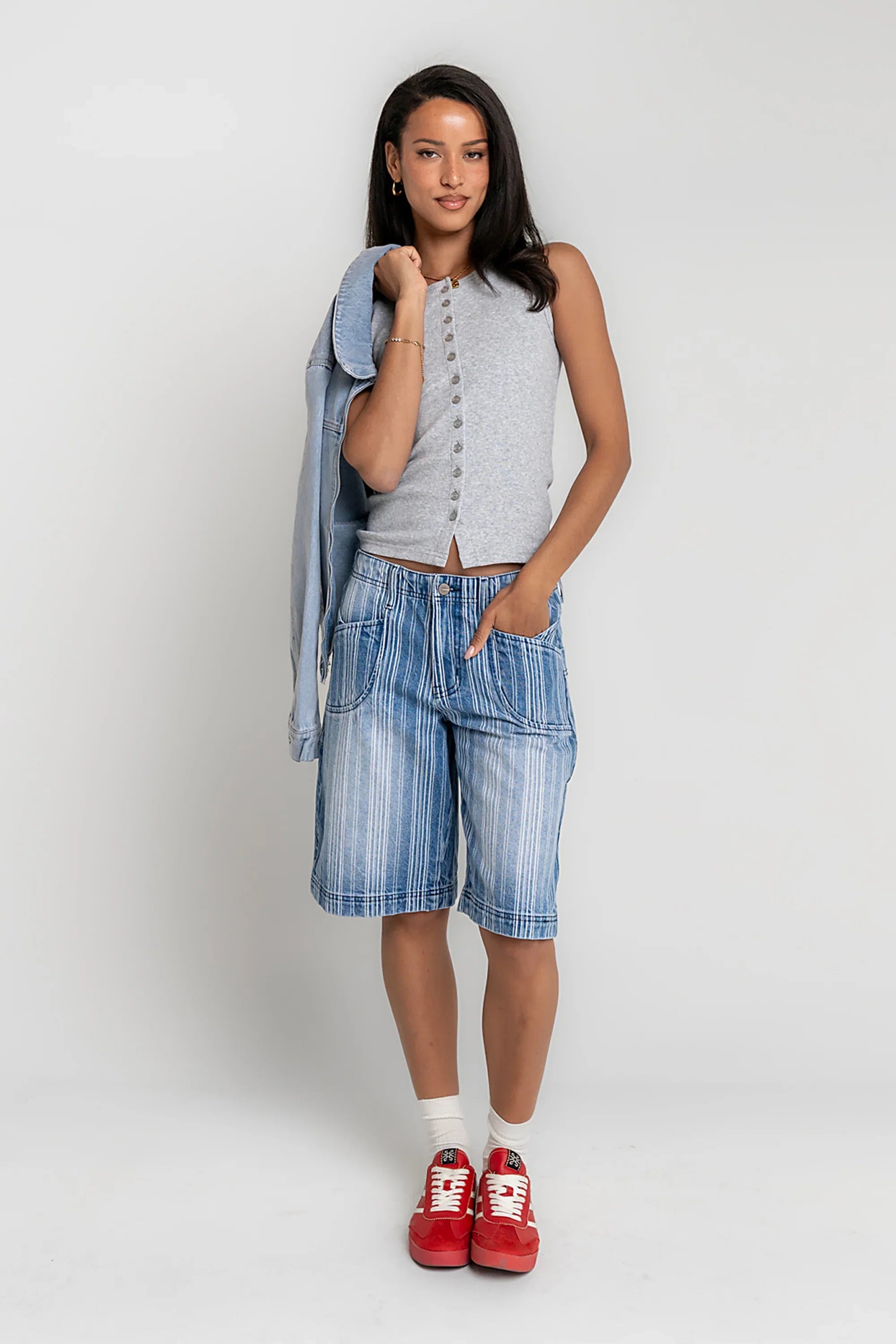 Franklin Striped Bermuda Shorts