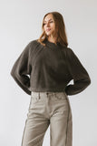 Shayla Knit Sweater in Charcoal