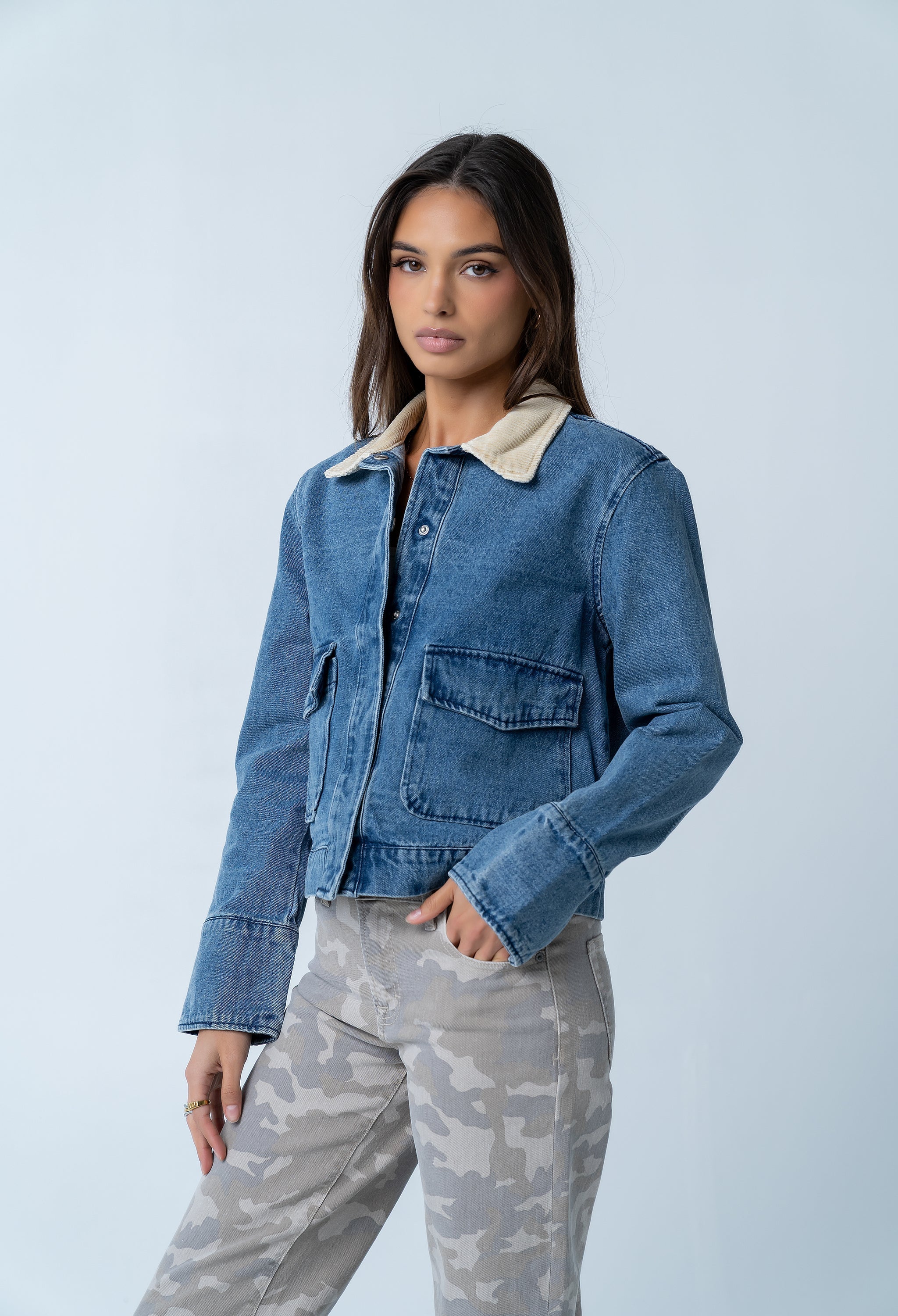 Brynley Denim Chore Jacket