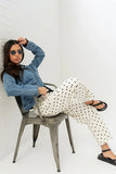 PREORDER Priya Polka Dot Barrel Jeans