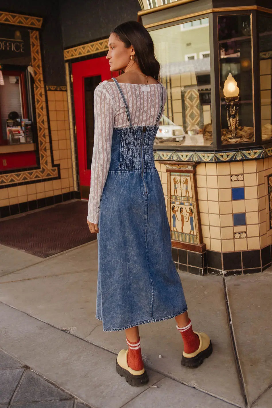 Marisol Denim Midi Dress FINAL SALE