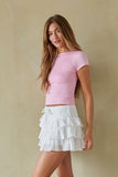 Remi Tiered Ruffle Mini Skort