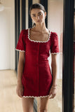 Aubrey Ric Rac Mini Dress FINAL SALE
