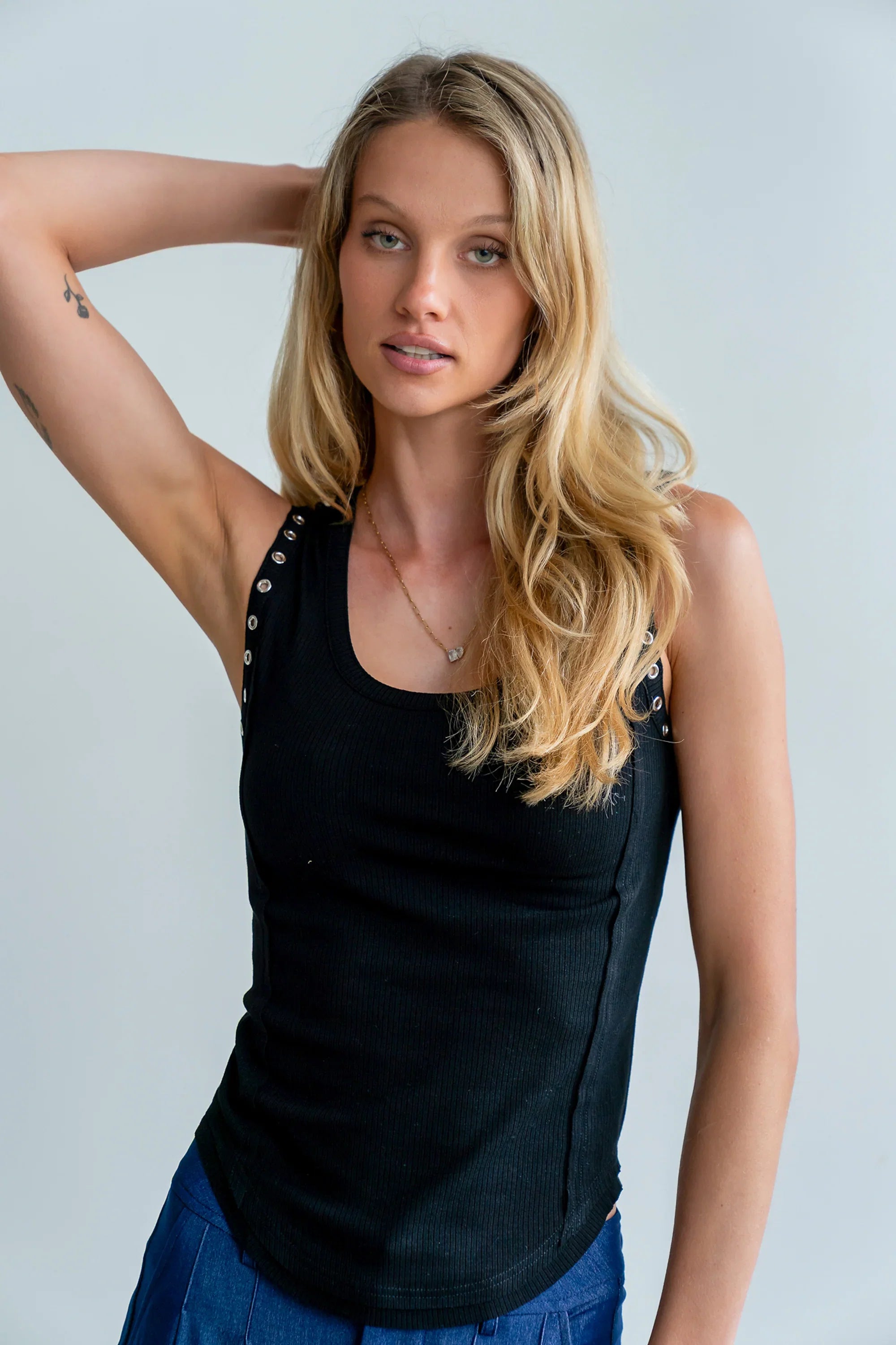 Martin Grommet Top in Black