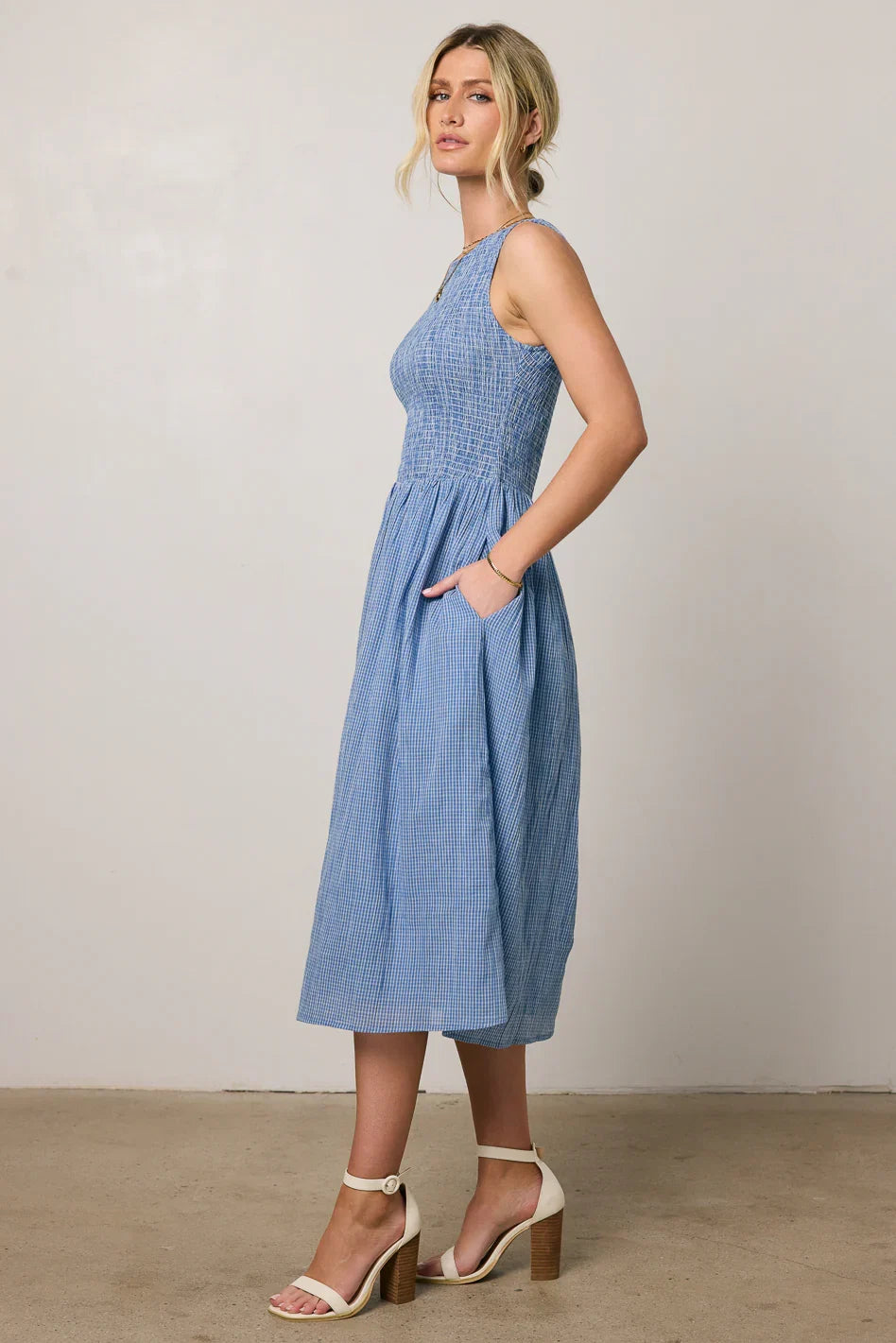 Louella Smocked Midi Dress FINAL SALE