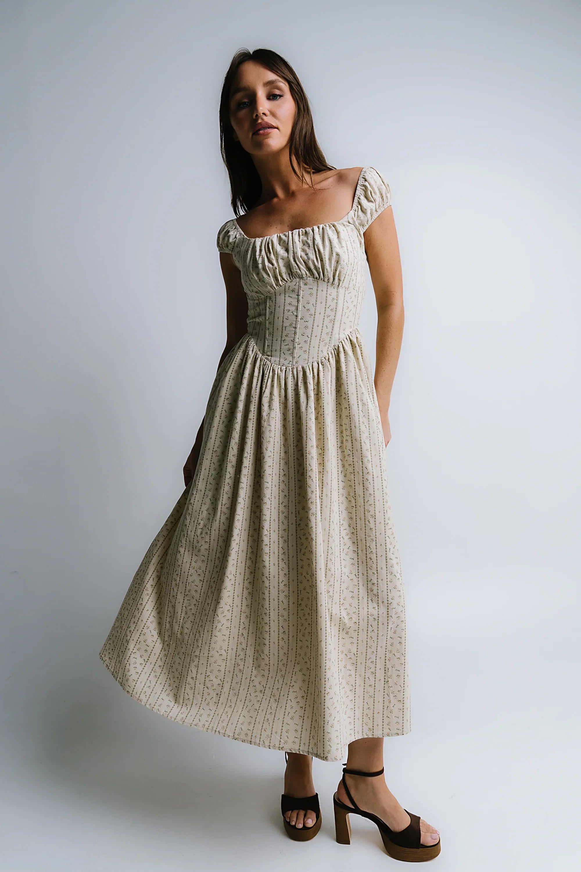 Oaklynn Corset Midi Dress FINAL SALE
