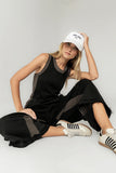Tristan Knit Jumpsuit in Charcoal