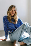Monroe Knit Sweater in Blue FINAL SALE