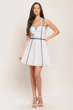 SUMMER EMBROIDERED MINI DRESS