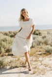 Fool For You Midi Dress in Cream FINAL SALE