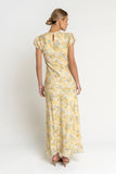 Ellianna Floral Maxi Dress in Butter Yellow