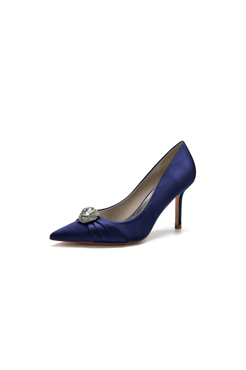 Cocktail Pointed Toe Crystal High Heels