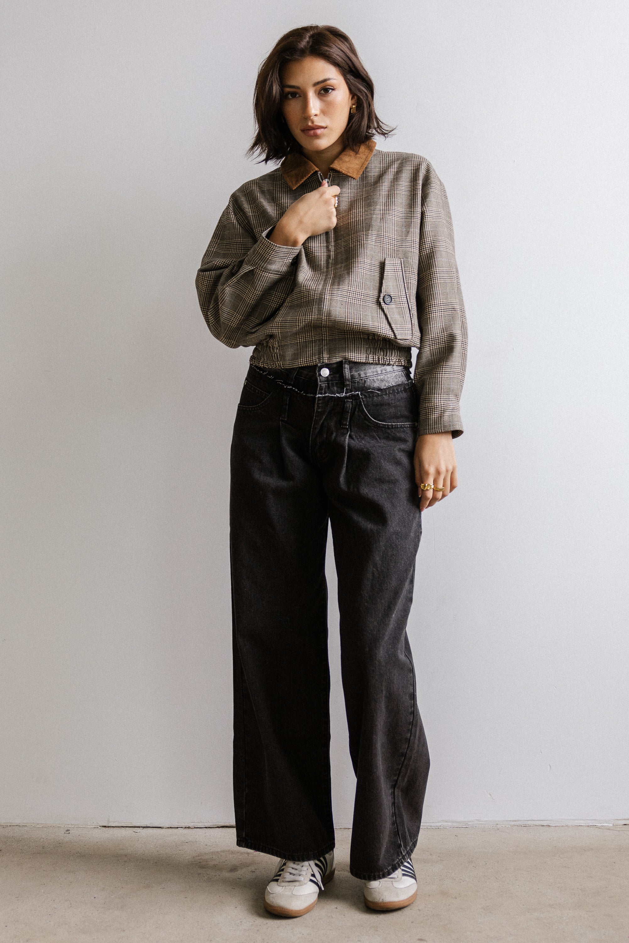 Kenzington Plaid Bomber Jacket
