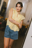 Leia Blouse in Yellow FINAL SALE