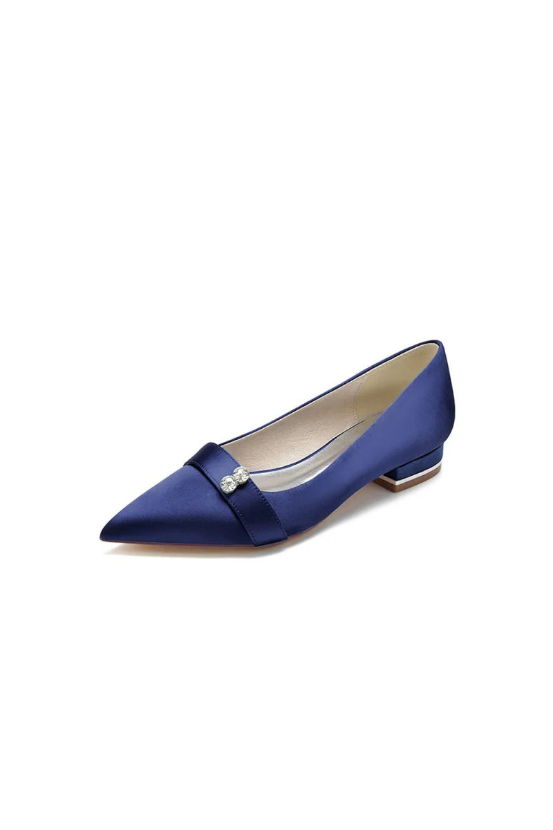 Crystal Cocktail Pointed Toe Flats