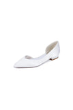 Ivory Flat Shoes with a Sleek Design
