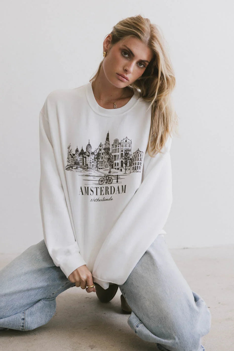 Amsterdam Cityscape Crewneck FINAL SALE
