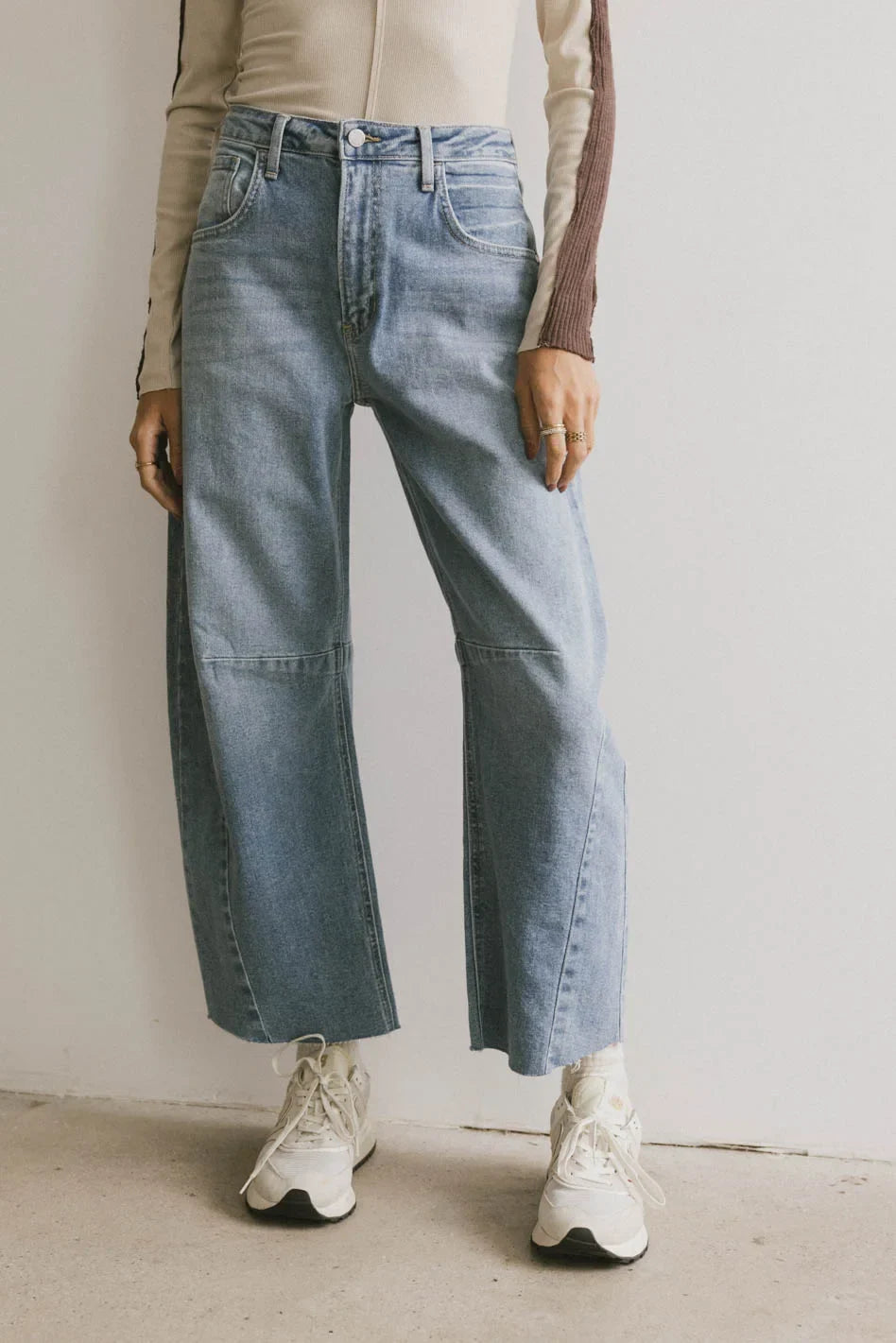 Juliette Barrel Jeans in Light Wash FINAL SALE