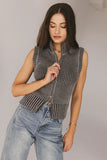 Monroe Zip Up in Grey FINAL SALE