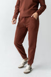 Patricia Barrel Sweatpants in Burgundy FINAL SALE