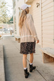 Ashley Knit Sweater in Taupe FINAL SALE