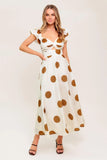 MOJITO MOOD POLKA DOT MIDI DRESS
