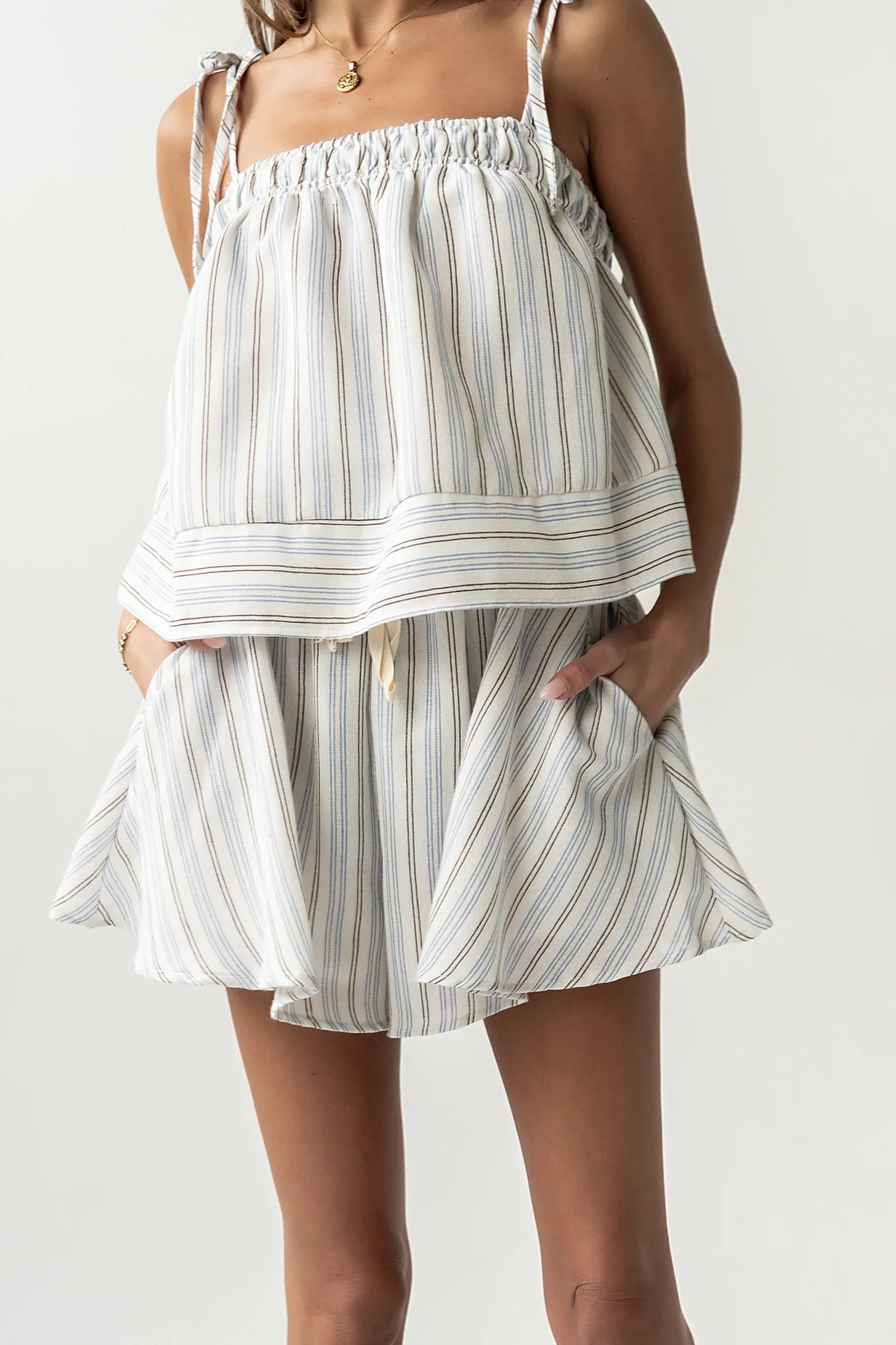 Harlie Striped Shorts