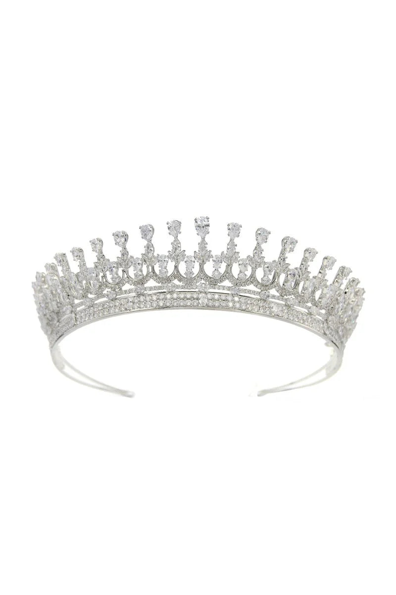 Silver Zirconia Wedding Tiara