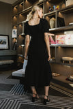 Miley Bubble Texture Dress in Black FINAL SALE