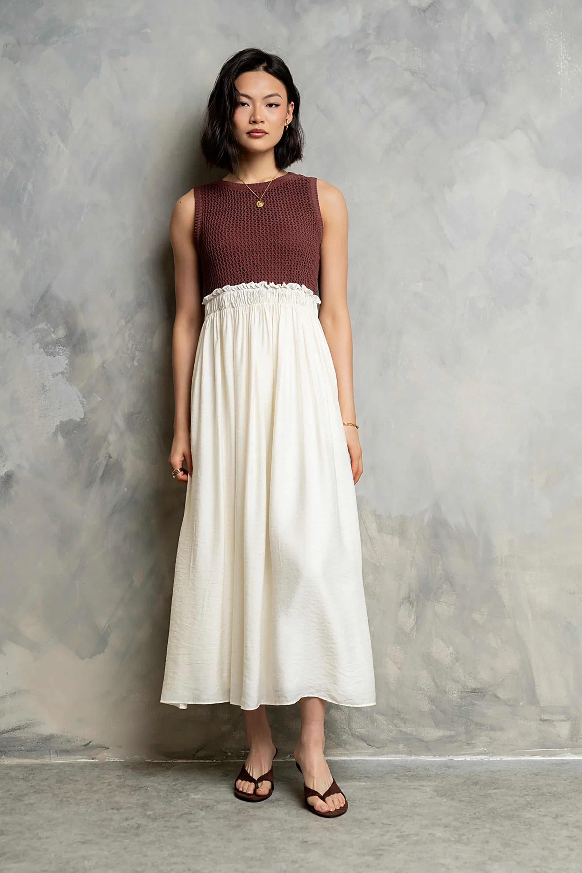 Serafina Maxi Dress in Marsala