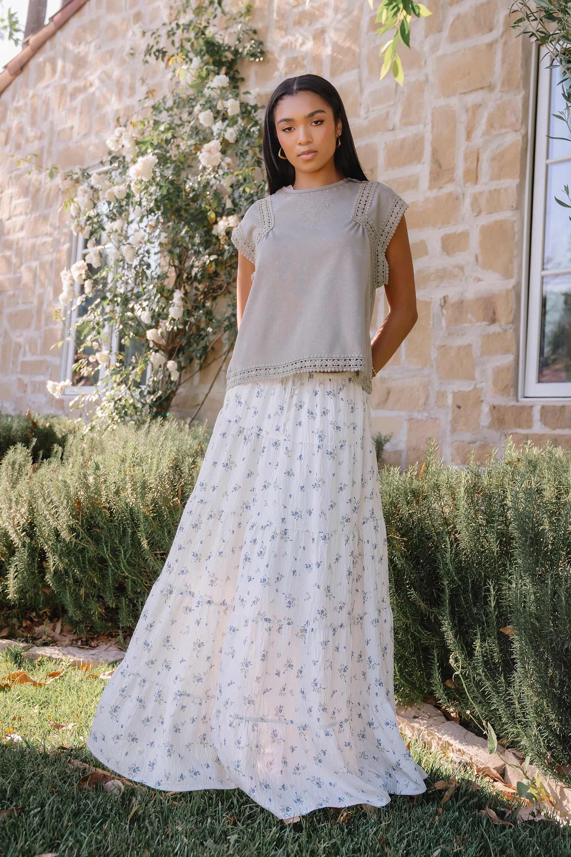 Jordie Floral Maxi Skirt