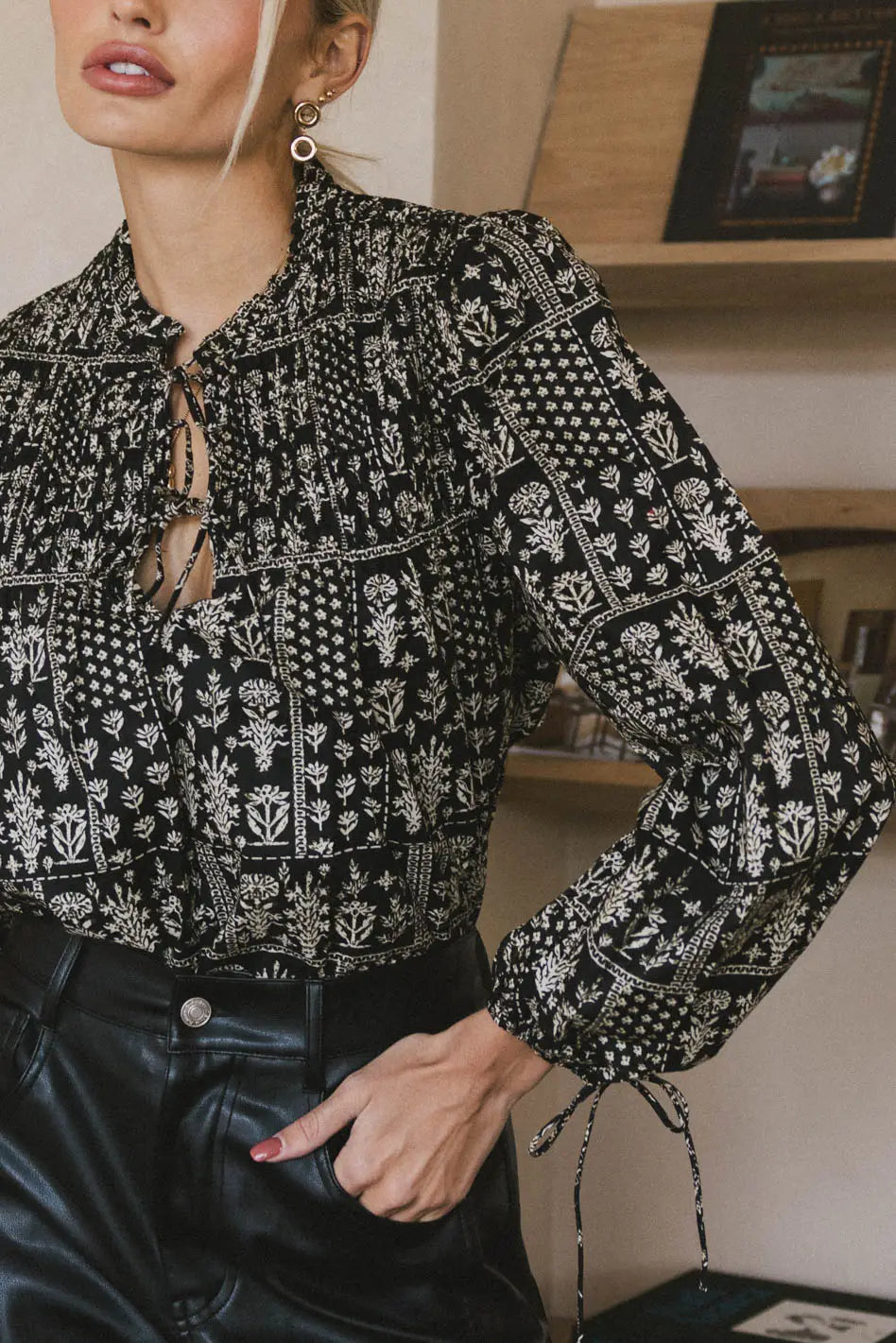 Isolde Printed Blouse FINAL SALE