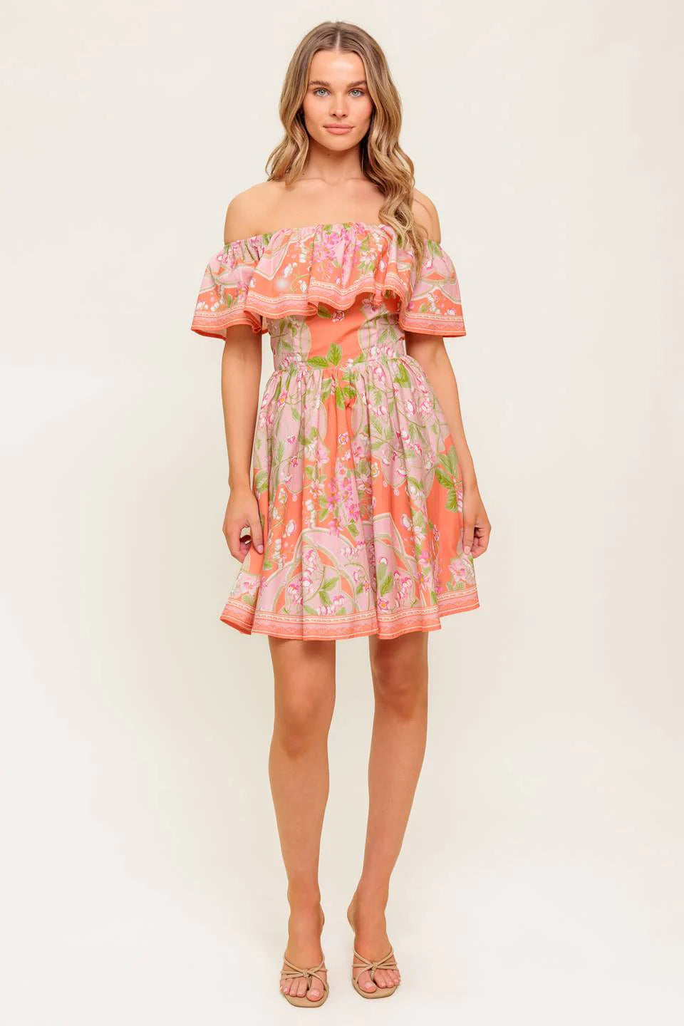 RAE MINI DRESS CORAL