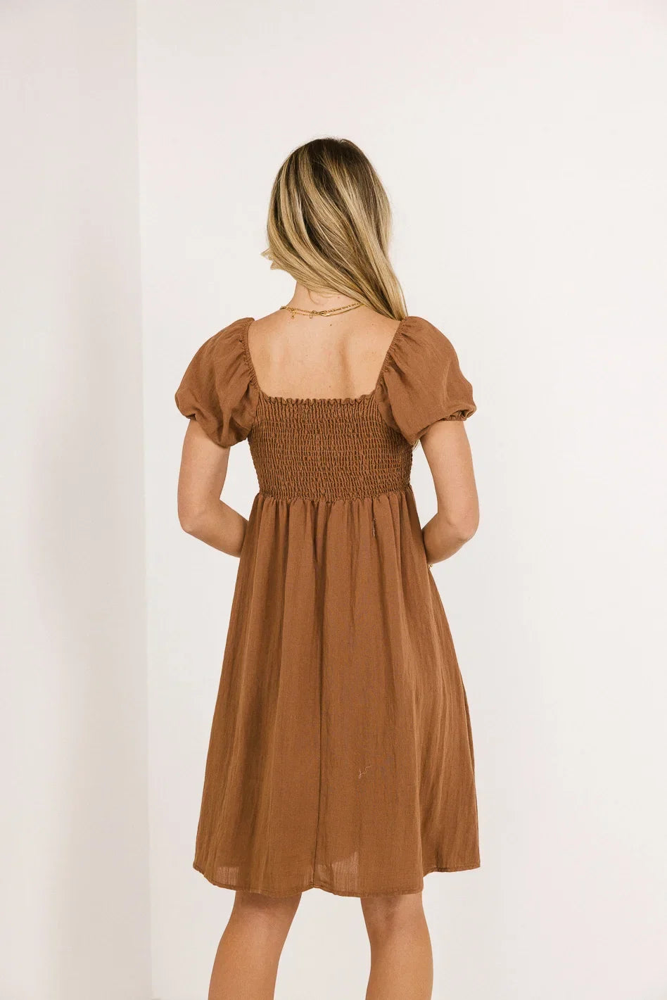 Reno Twist Dress in Brown FINAL SALE